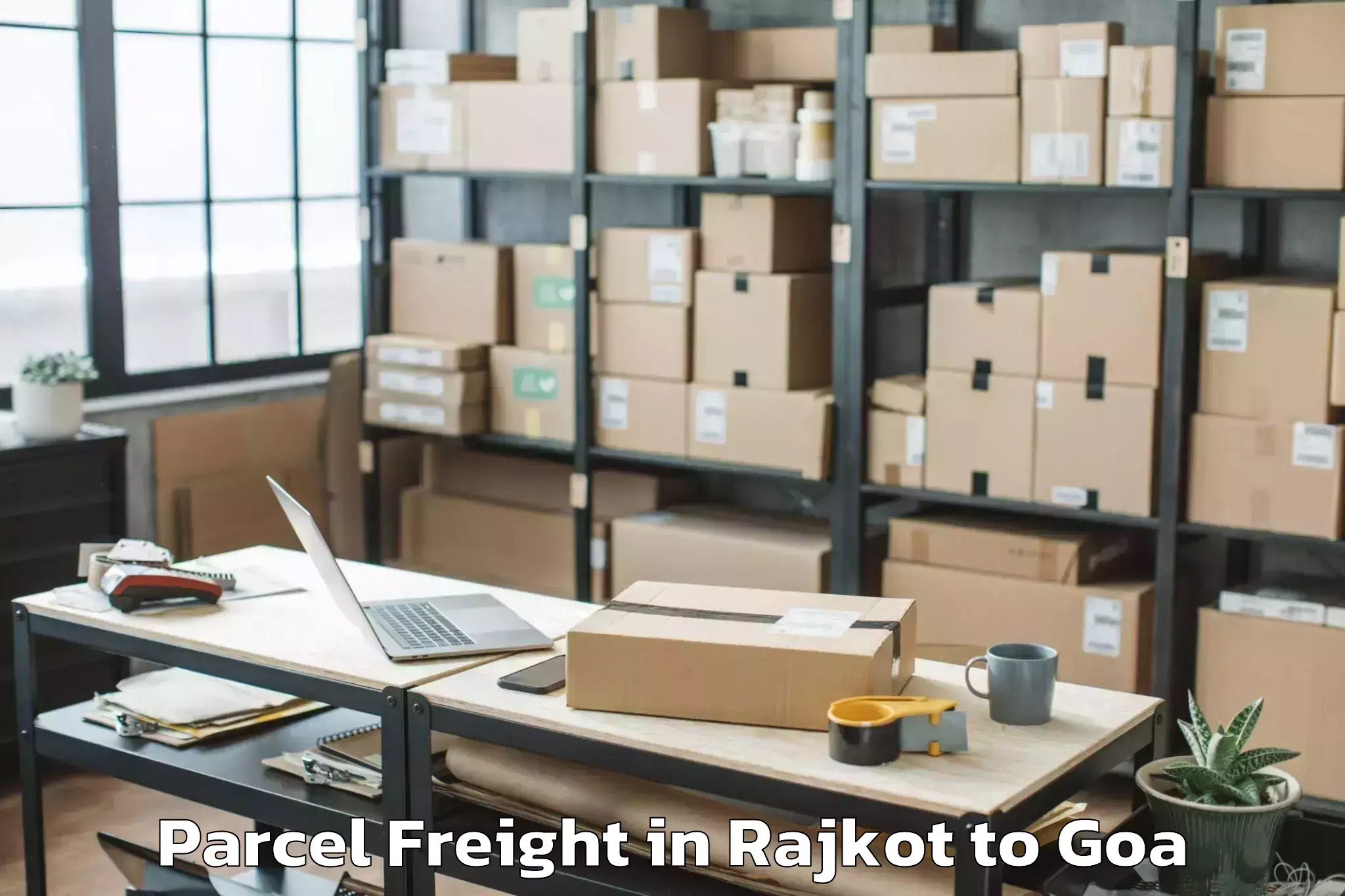 Quality Rajkot to Serula Parcel Freight